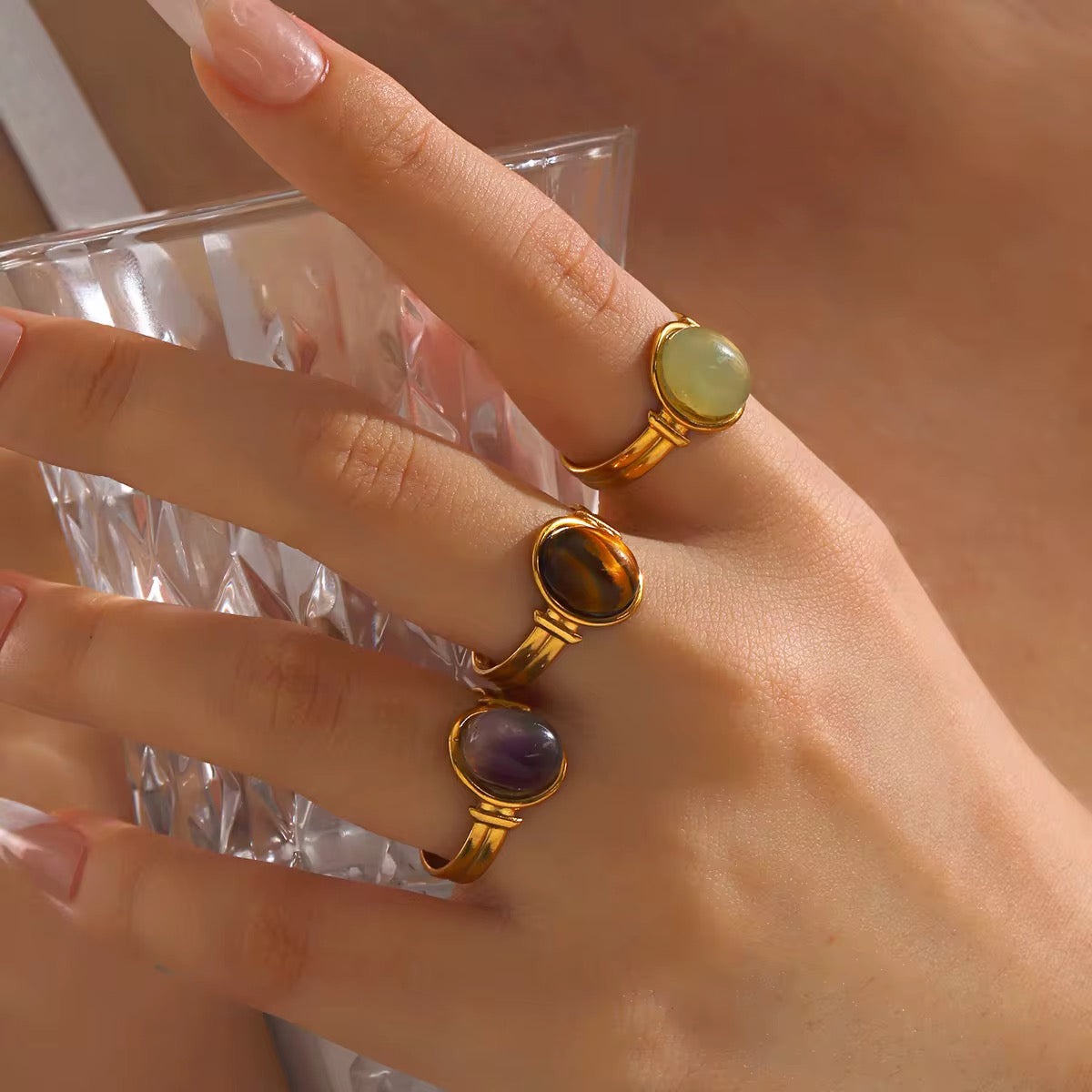 Aya Ring - 18K Gold Plated image 2