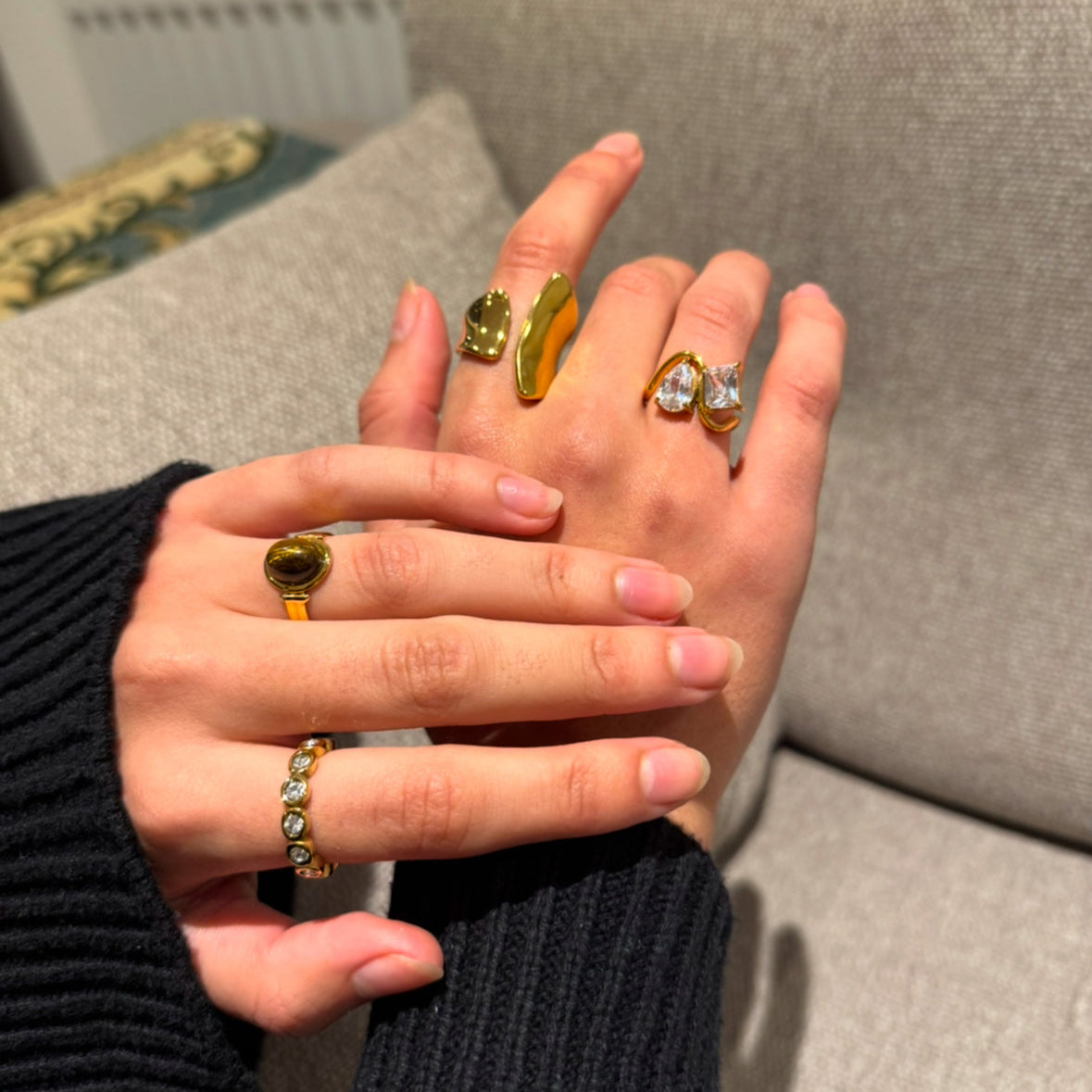 Aya Ring - 18K Gold Plated image 1