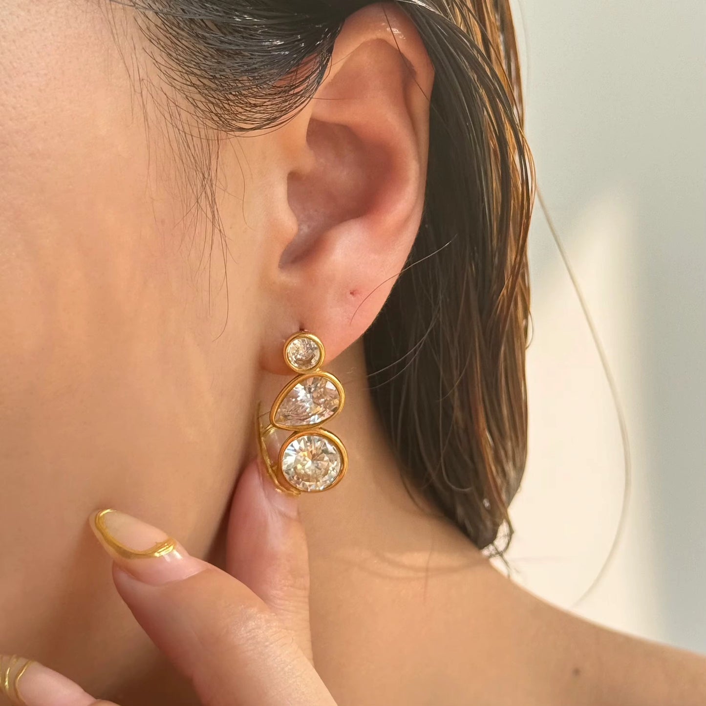 Stardust Earrings - 18K Gold Plated image 0