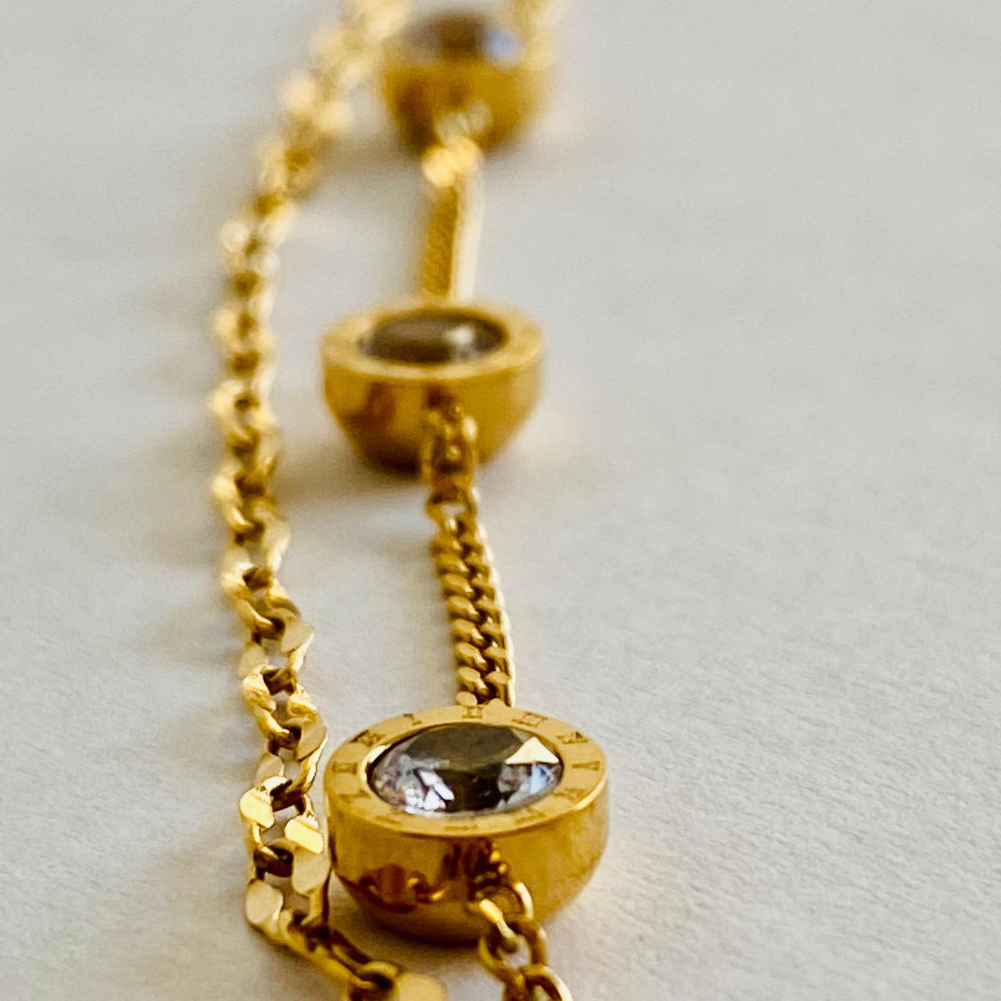 Crystal Glow Bracelet - 18K Gold Plated image 1