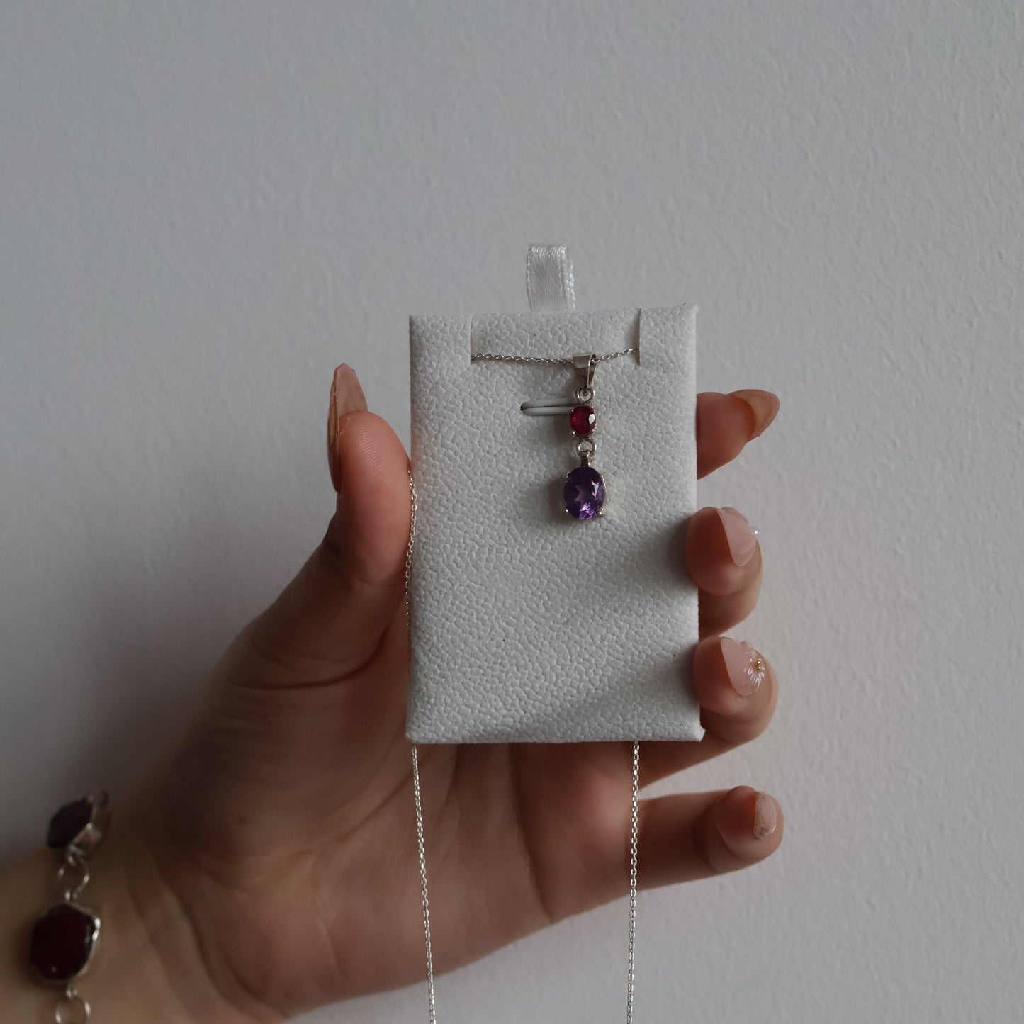 Amethyst and Ruby Necklace