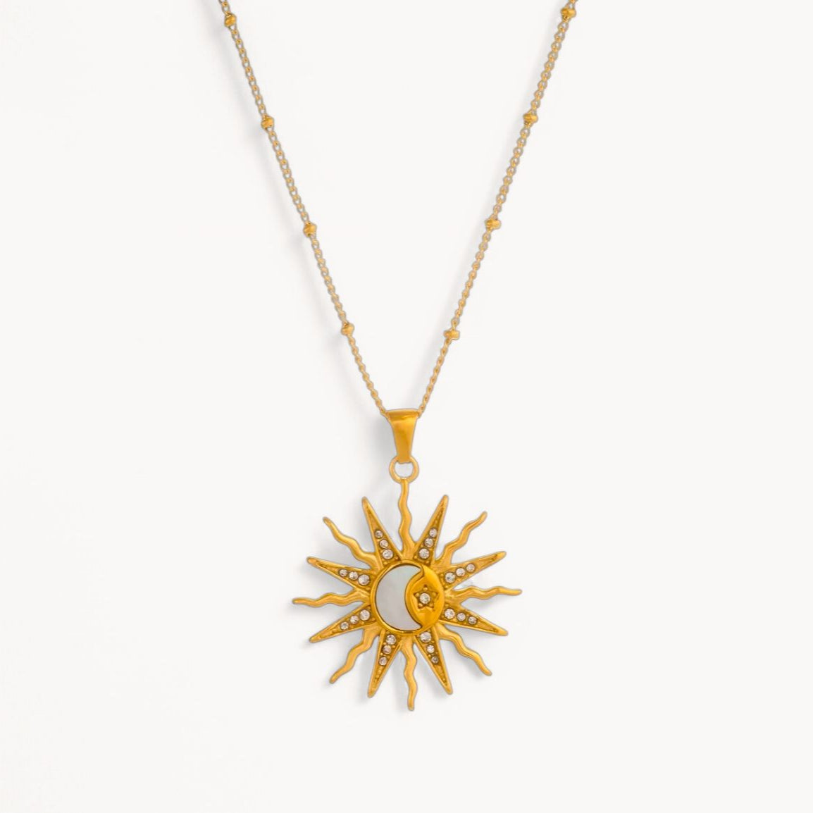Solara Necklace - 18K Gold Plated image 0