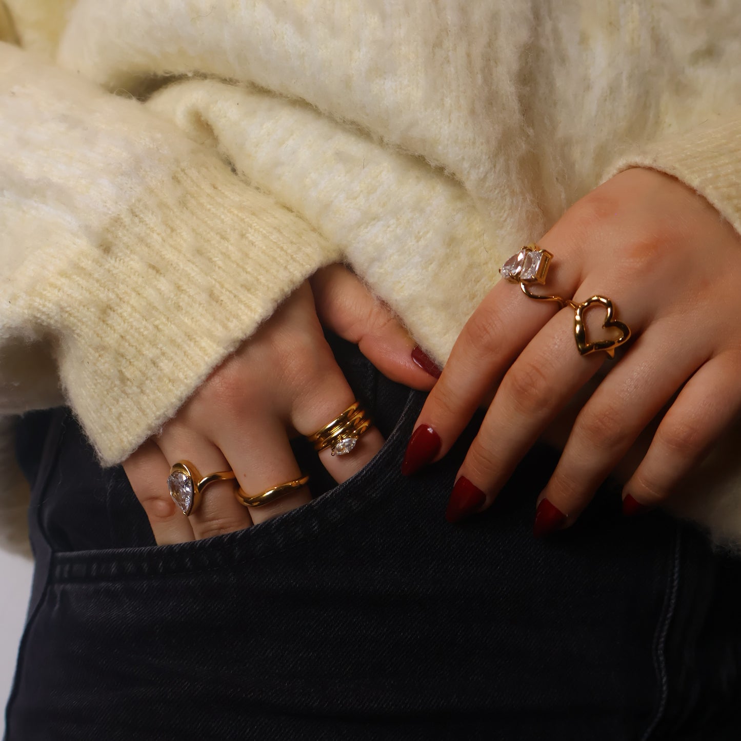 Adhara Ring - 18K Gold Plated image 1