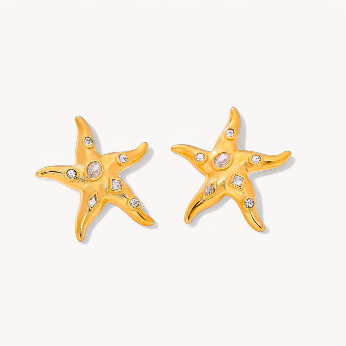 Maris Earrings - 18K Gold Plated image 0