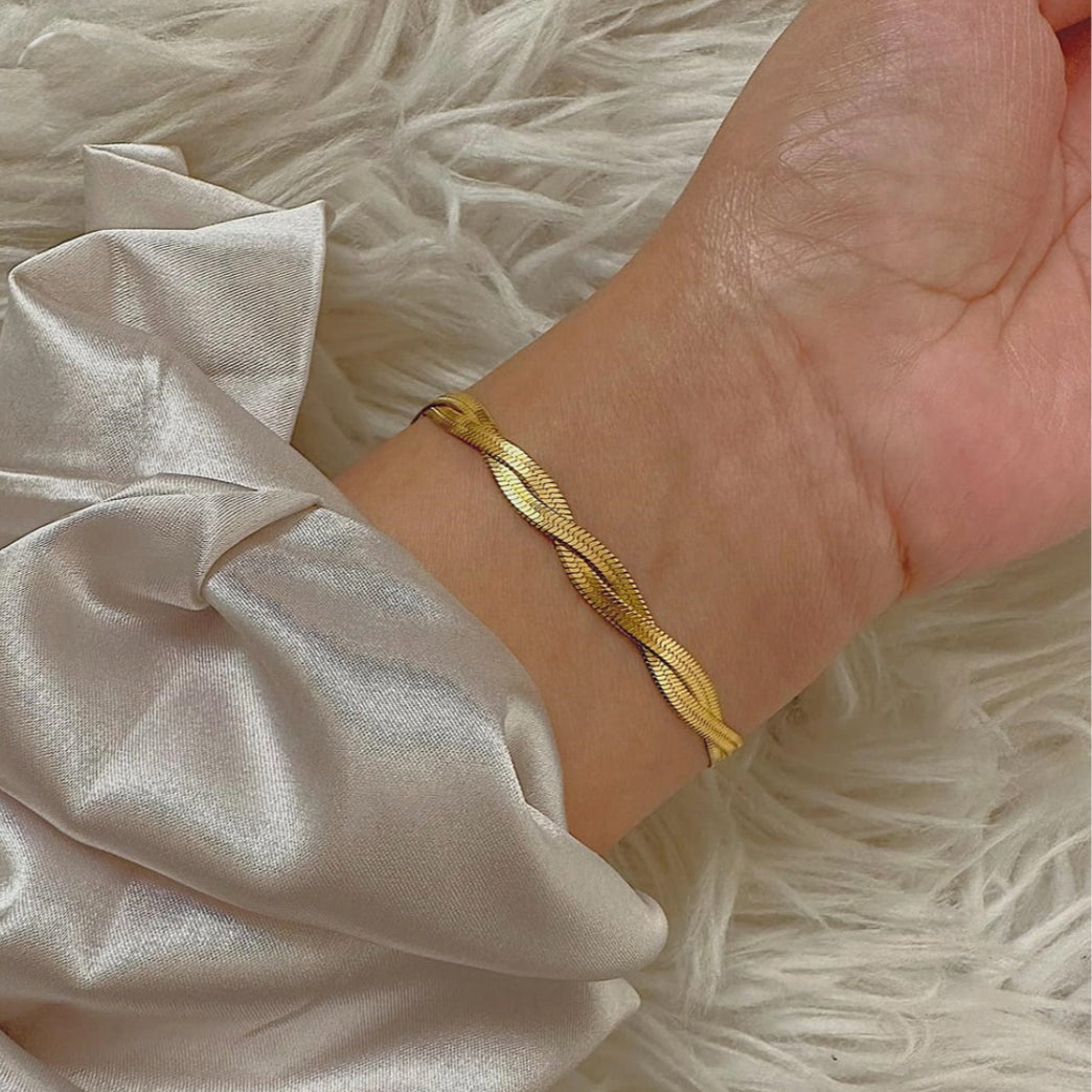 Dualine bracelet - 18K Gold Plated image 1