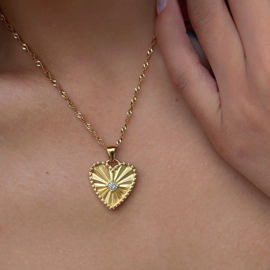Qalb Necklace - 18K Gold Plated image 0