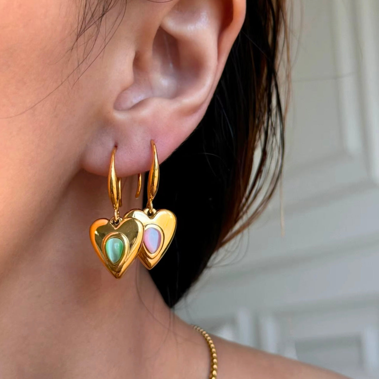 Amora Earrings - 18K Gold Plated image 2