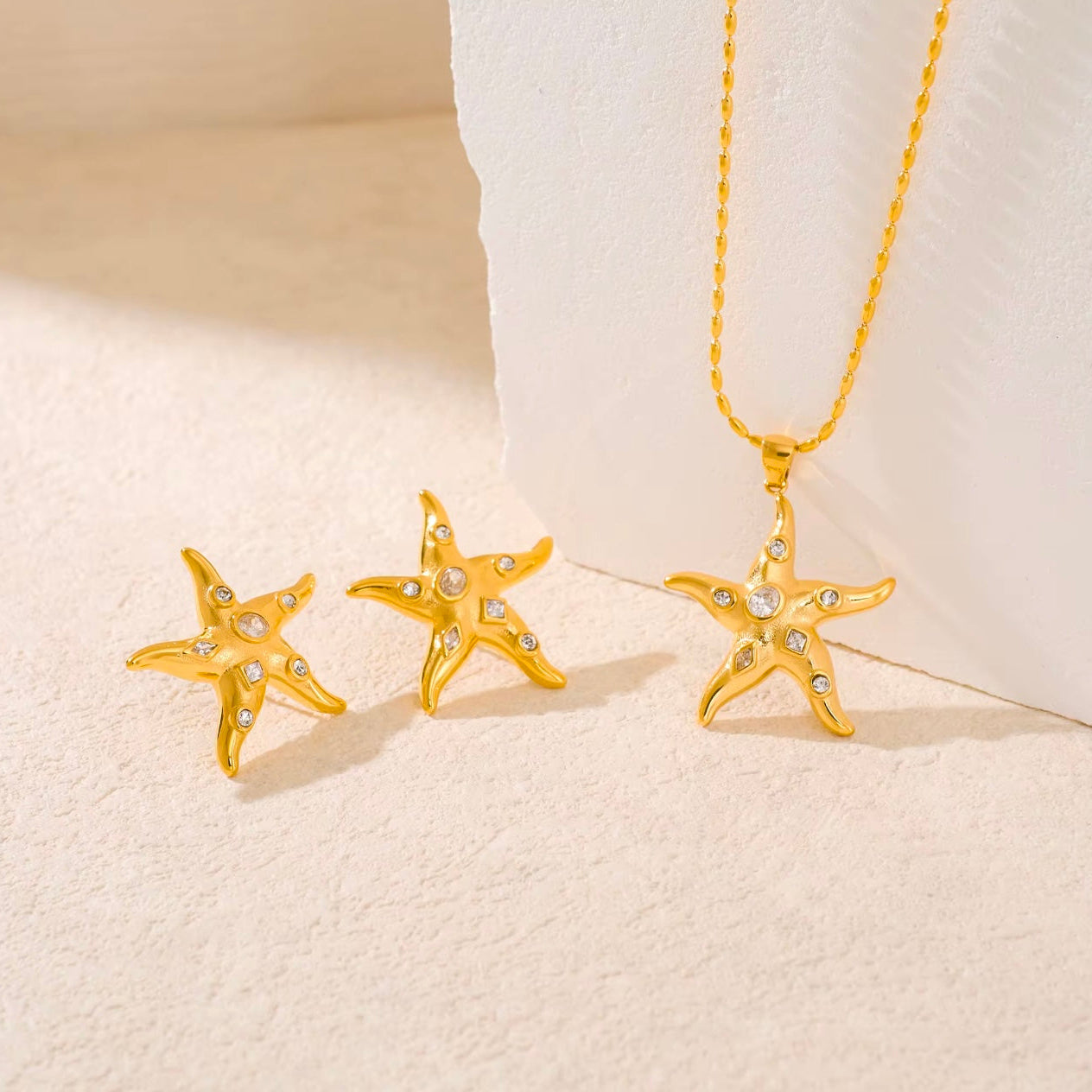 Maris Earrings - 18K Gold Plated image 2
