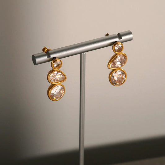 Stardust Earrings - 18K Gold Plated image 2