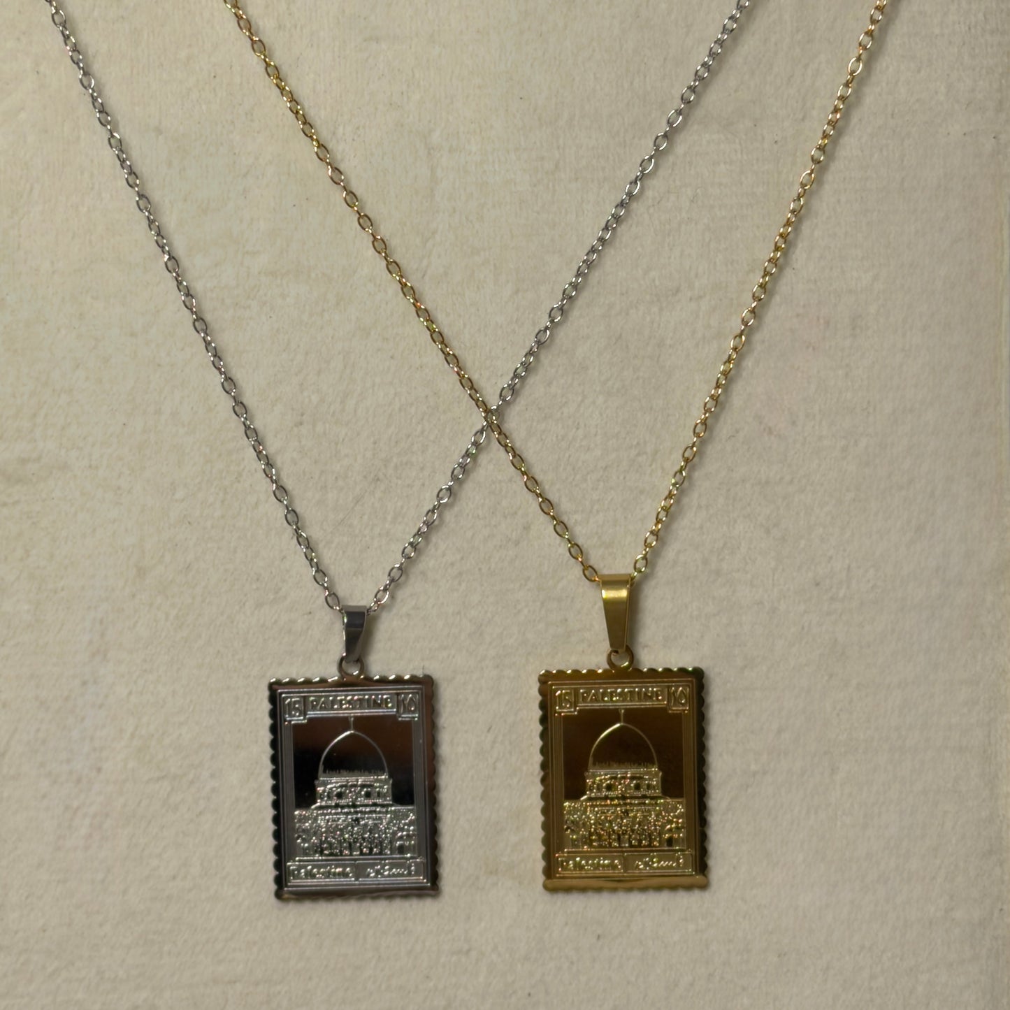 Palestine Stamp Necklace