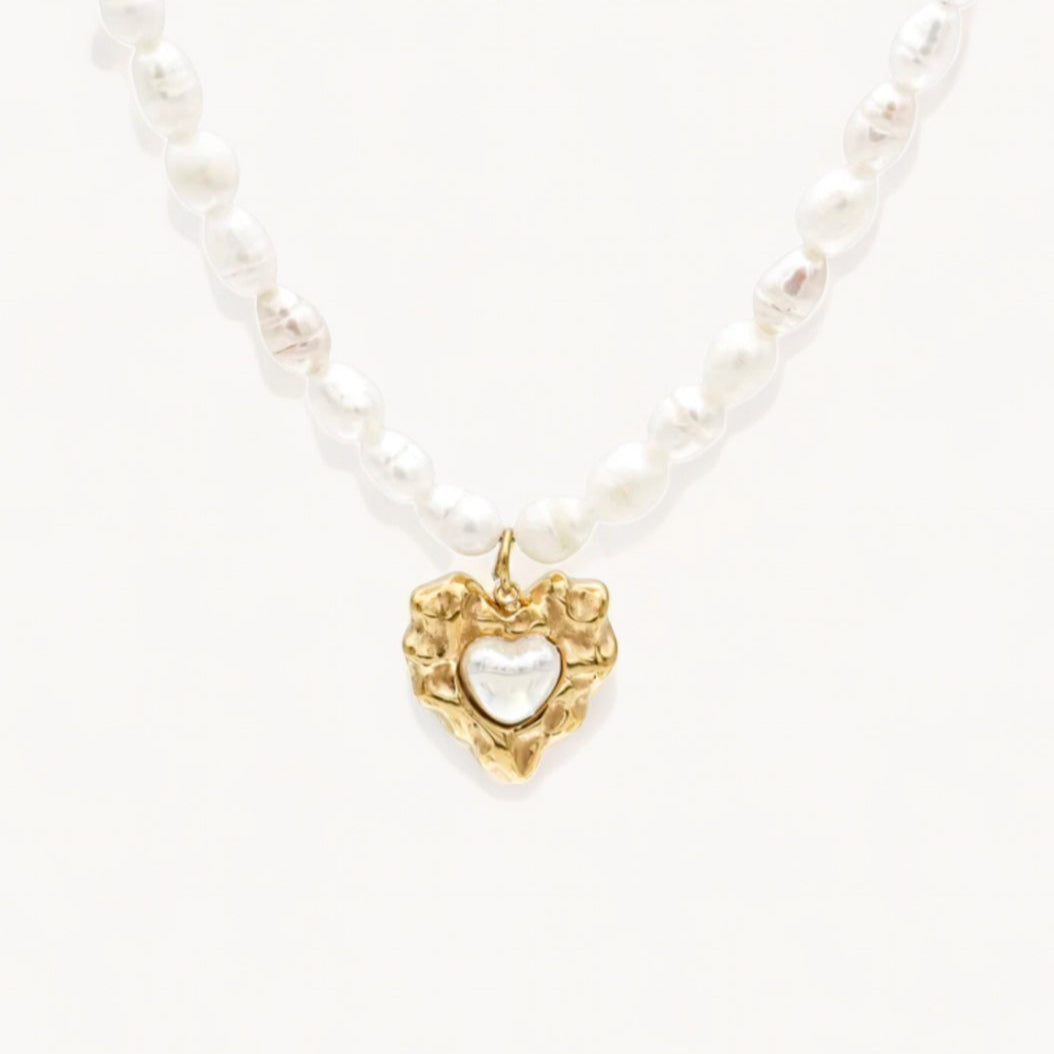 Pearl Heart Necklace image 0