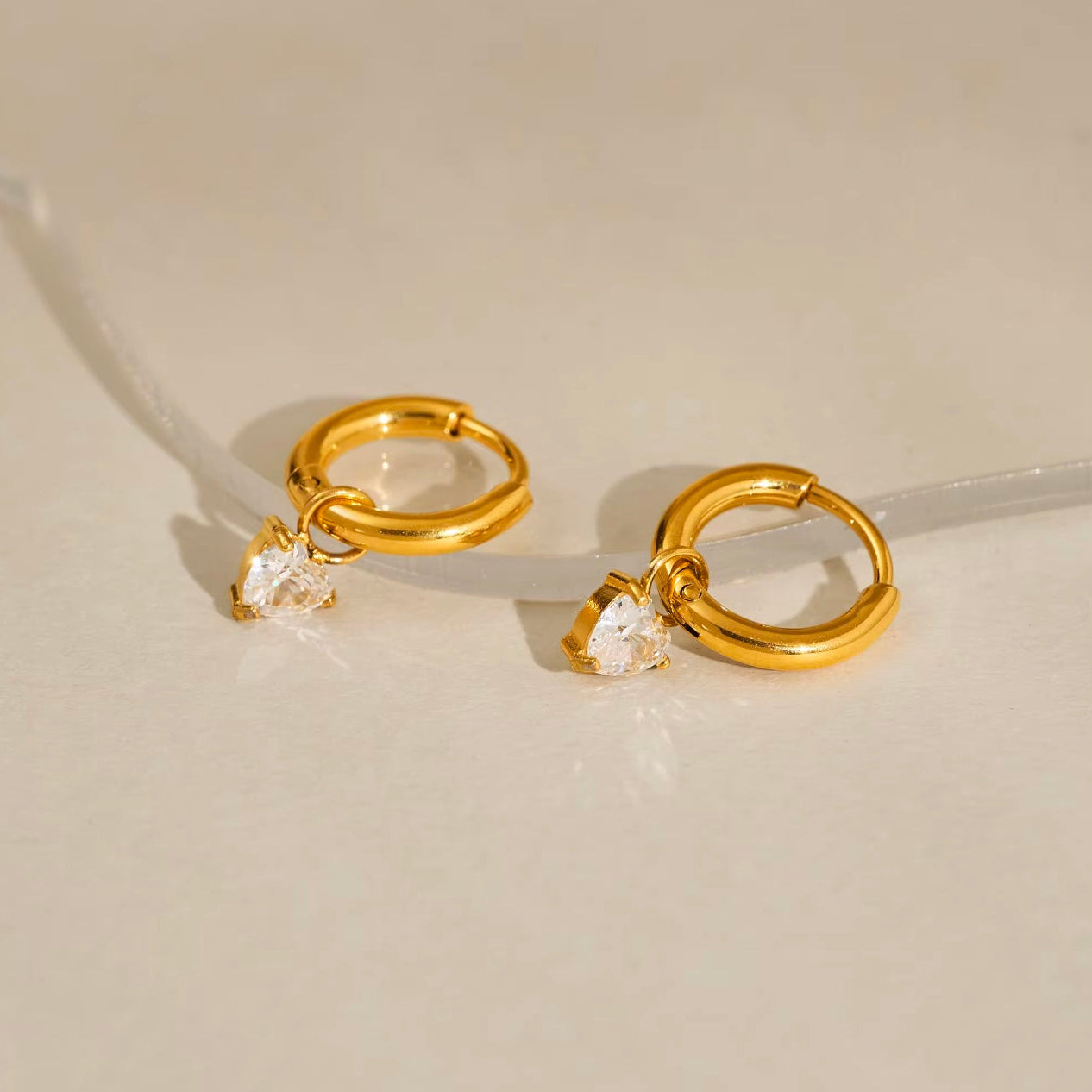 Luna Earrings - 18K Gold Plated image 2